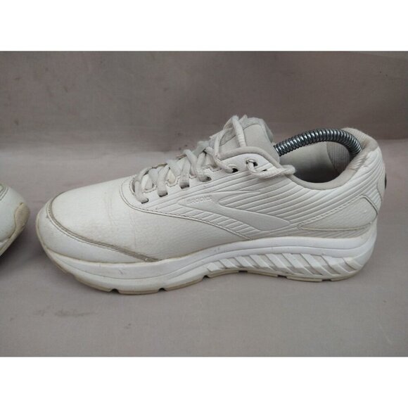Brooks Womens Addiction Walker 2 Sneakers 9 2A White Leather Narrow - Picture 6 of 10